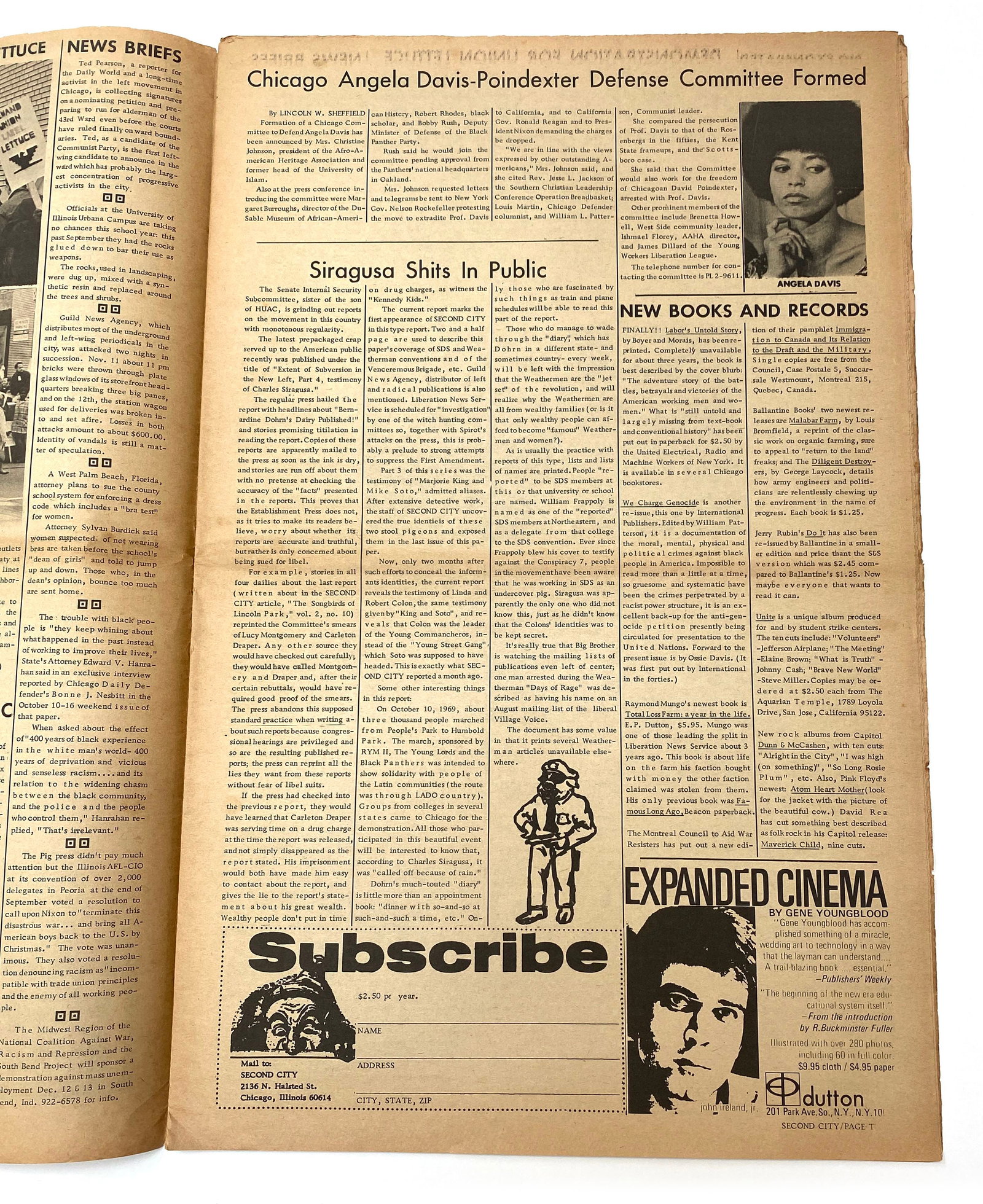 Second City - “Cairo: The Real Story!” - "Free Angela Davis" - Vol. 2, No. 11 - 2