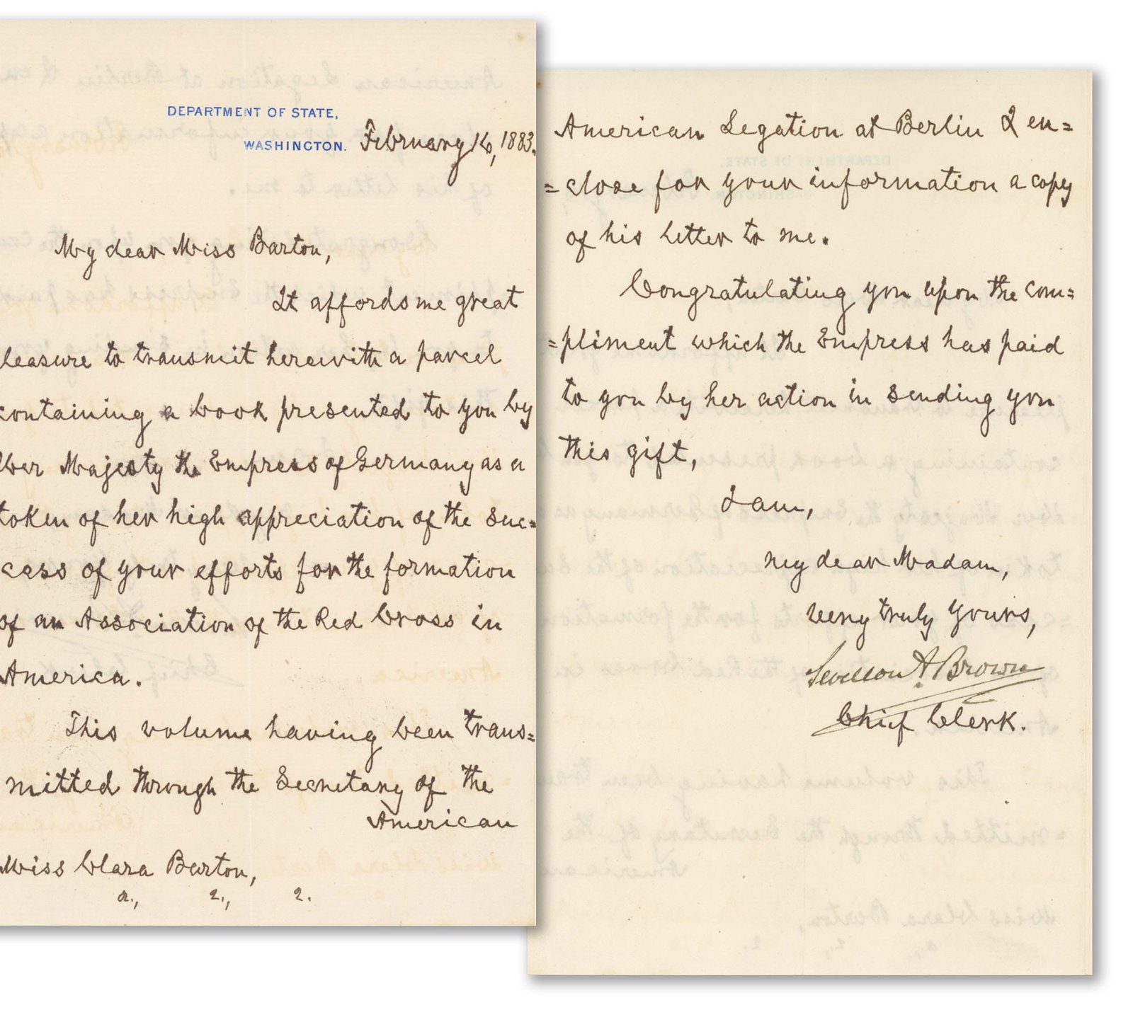 Clara Barton - American Red Cross Founder - Autograph Archive - Two ALSs + Additional Material - 3