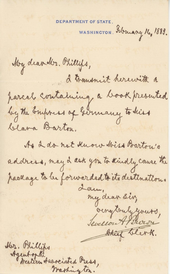 Clara Barton - American Red Cross Founder - Autograph Archive - Two ALSs + Additional Material - 4