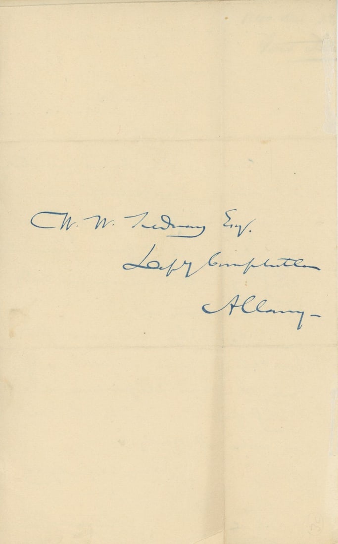 Gerrit Smith - Abolitionist & Philanthropist - Autographed Letter Signed - October 22, 1840 - 2