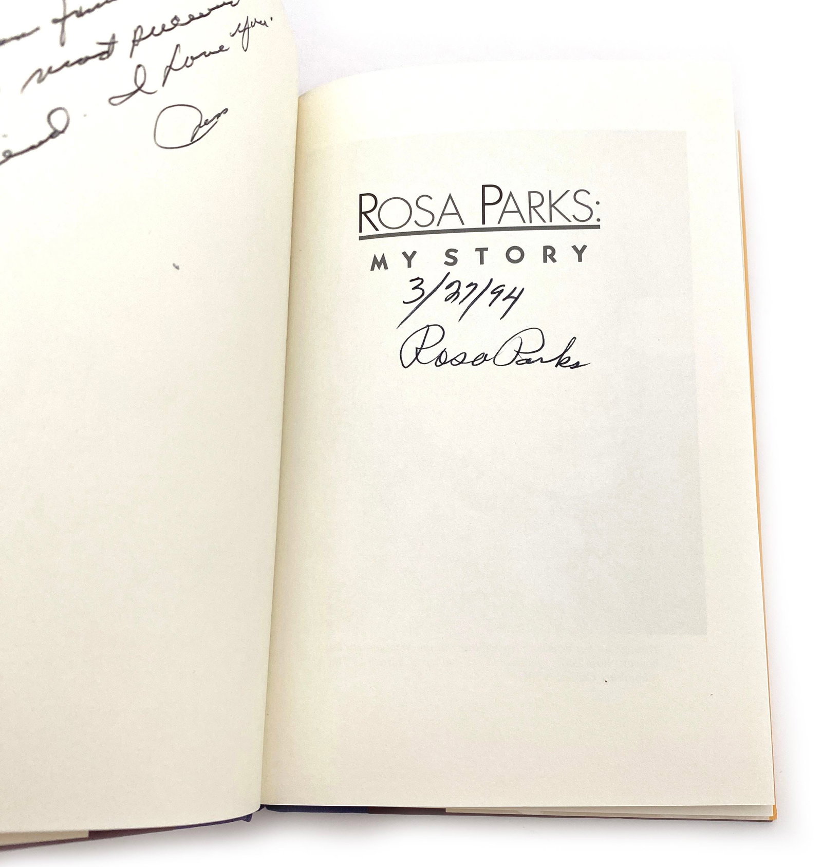 Rosa Parks - Civil Rights Icon - Autographed First Edition Book - My Story - 2