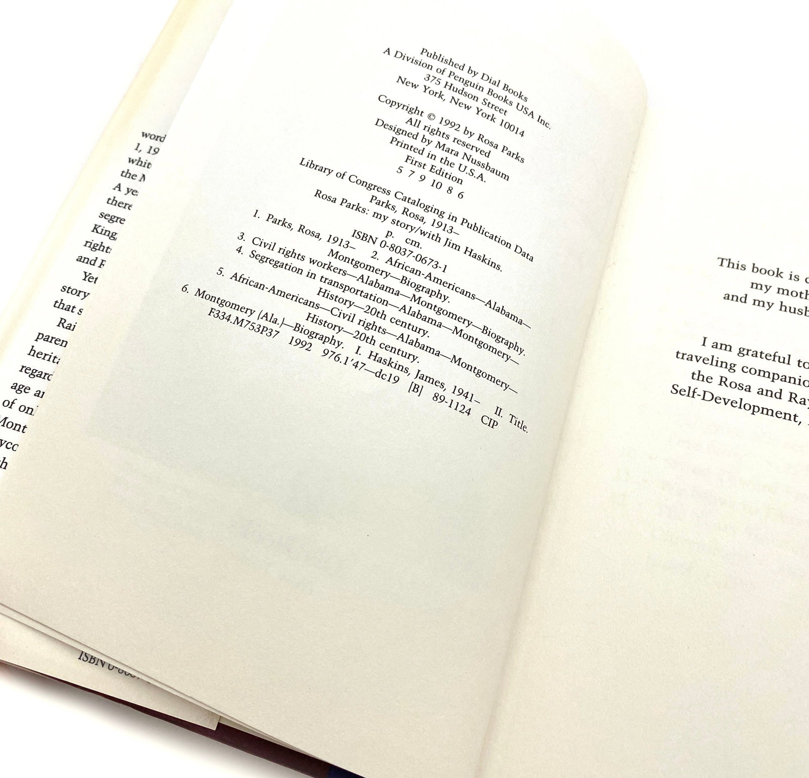 Rosa Parks - Civil Rights Icon - Autographed First Edition Book - My Story - 5