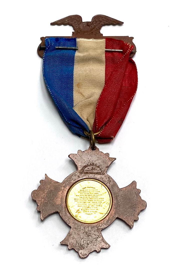 Civil War Veterans - 1904 Manassas Reunion Souvenir Medal - 2