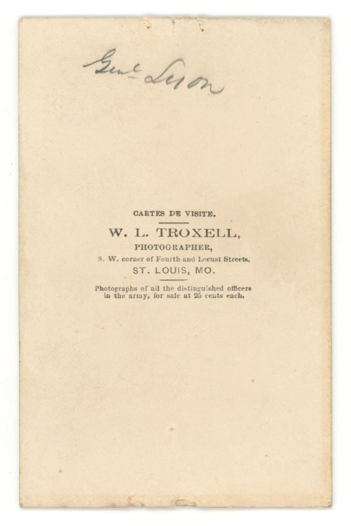 Nathaniel Lyon - First Union General Killed in the Civil War - Civil War Era Carte de Visite - 2