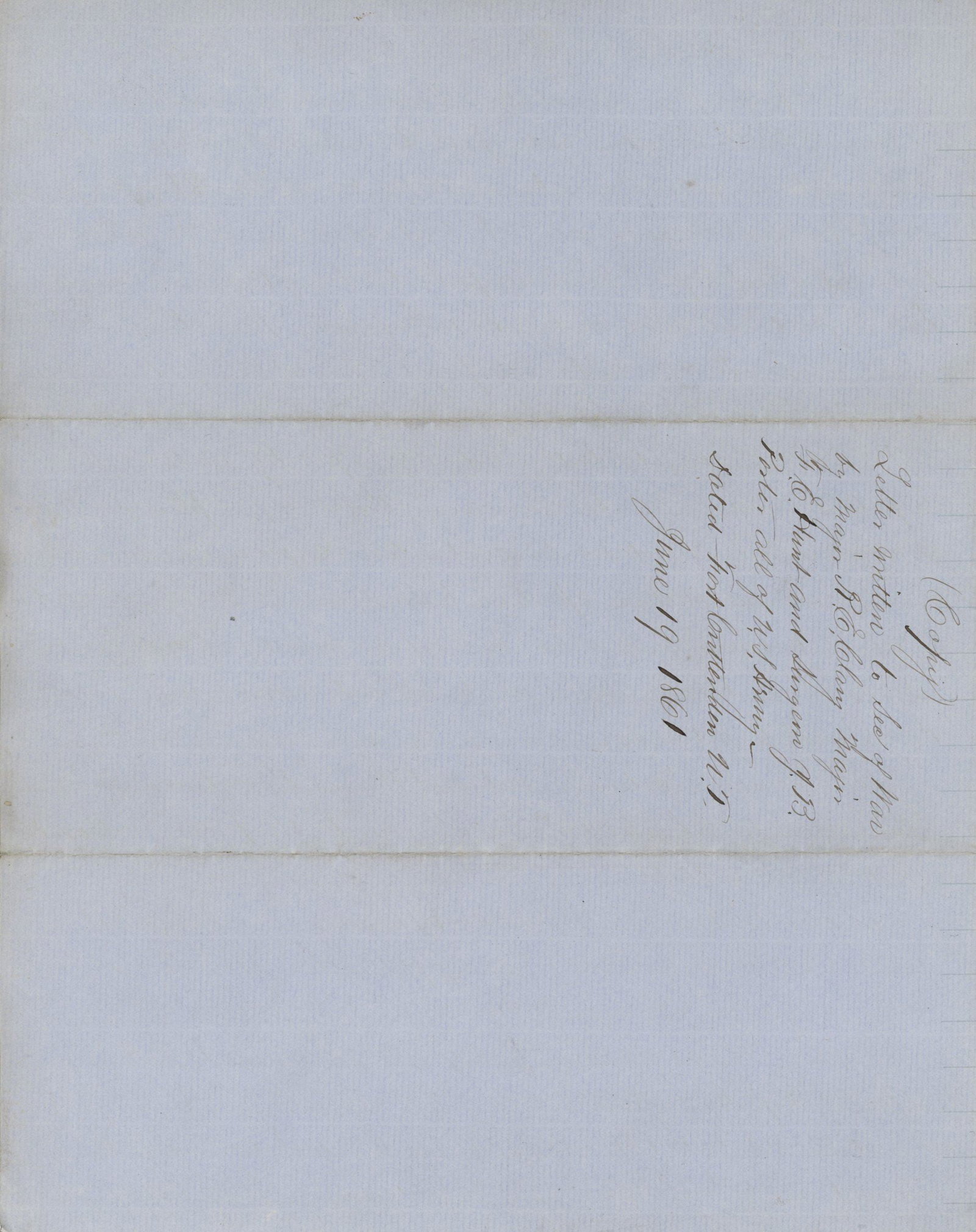 Fort Crittenden Utah Secession Report - War Date Period Manuscript True Copy - June 19, 1861 - 4