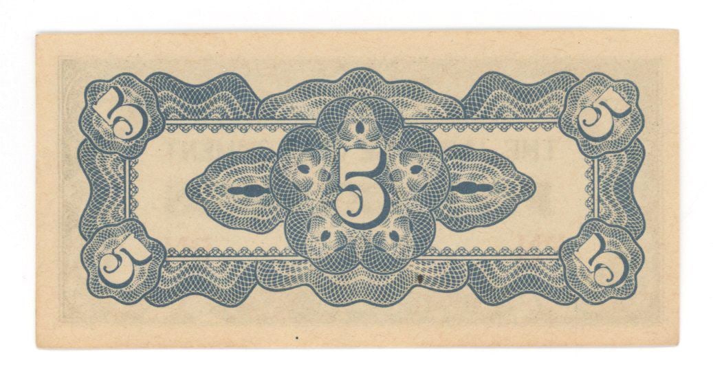 Jacob Besser - Enola Gay Radar Specialist - Autographed Japanese Occupation 5 Centavos Note - 2