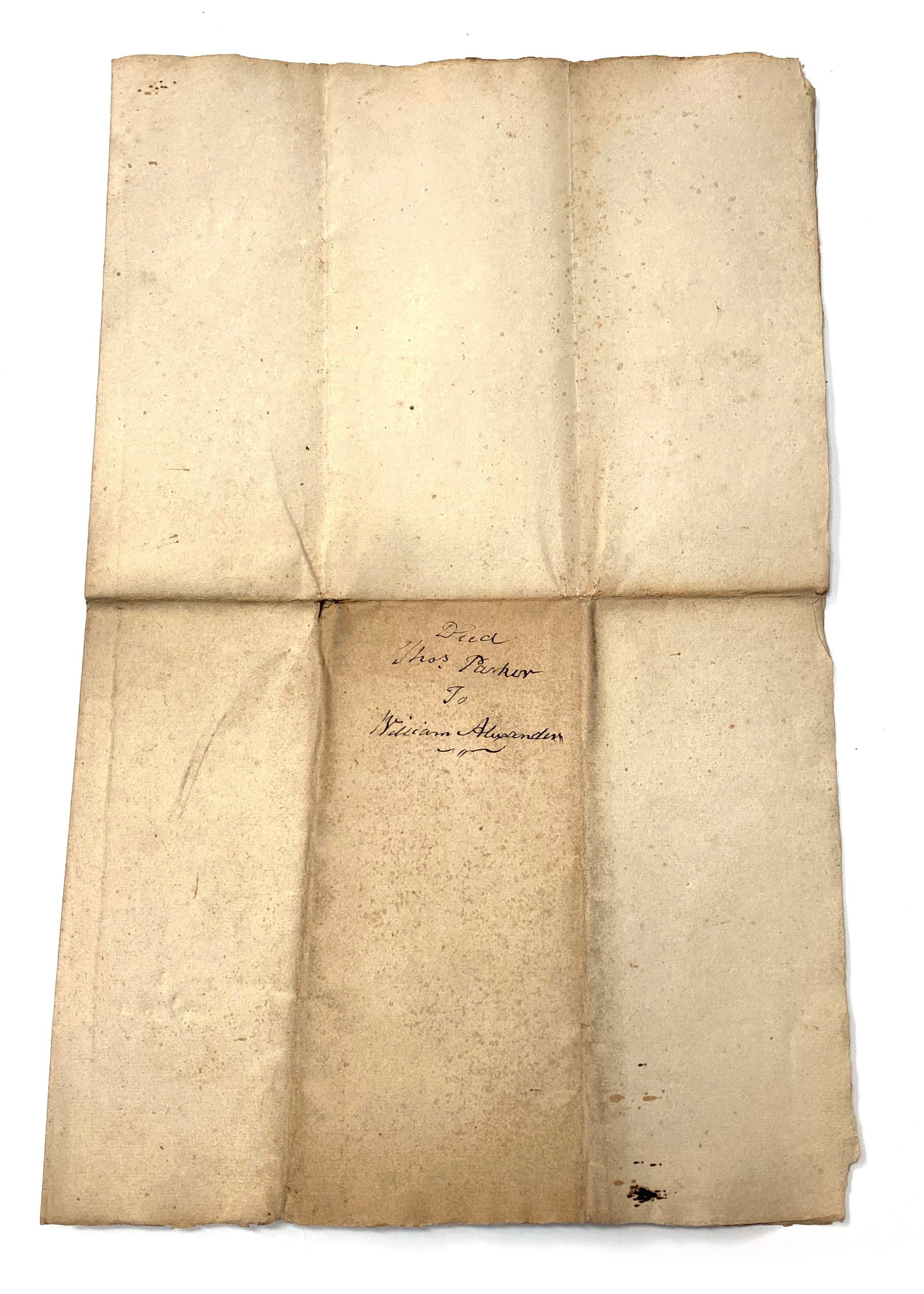 1788 Pennsylvania Land Indenture - Thomas Parker - Westmoreland and Fayette Counties - 4