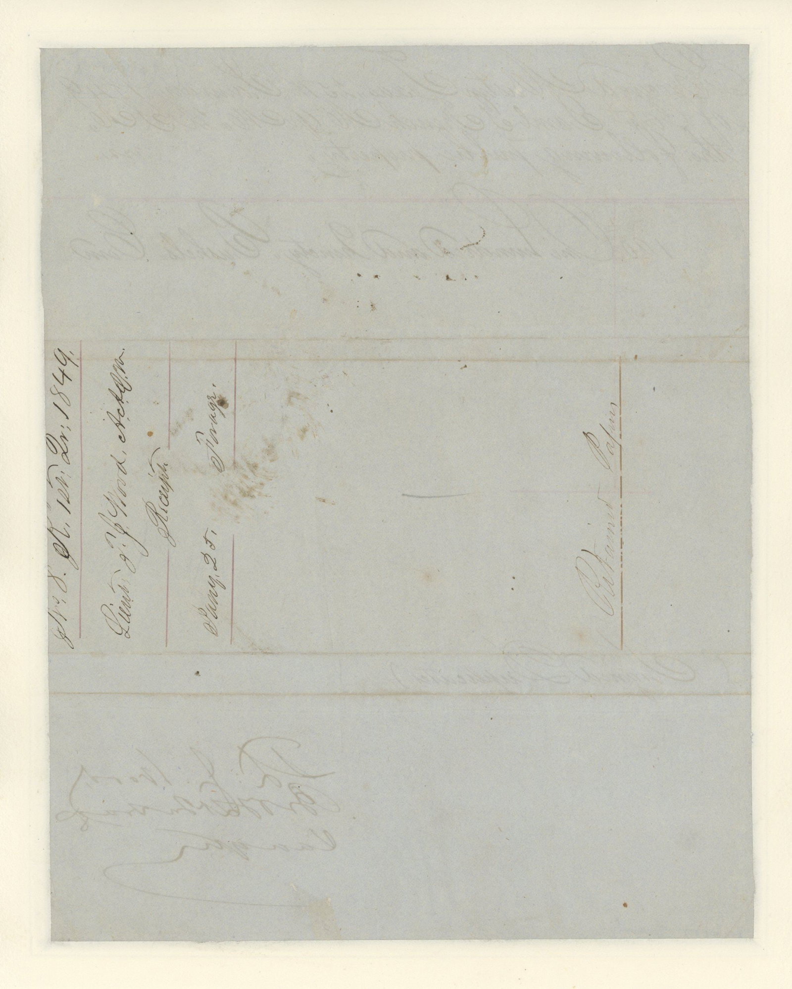 Thomas J. Wood - Mexican-American War Officer and Civil War General - Autographed Document - 1849 - 2