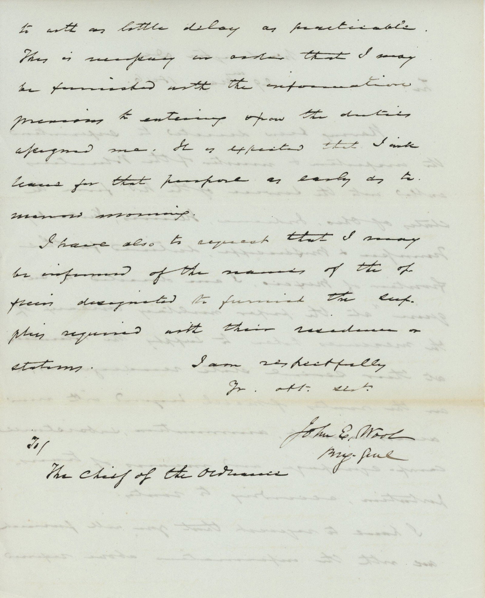 John E. Wool - Mexican-American War, War of 1812 & Civil War - Volunteer Mobilization ALS - 1846 - 3