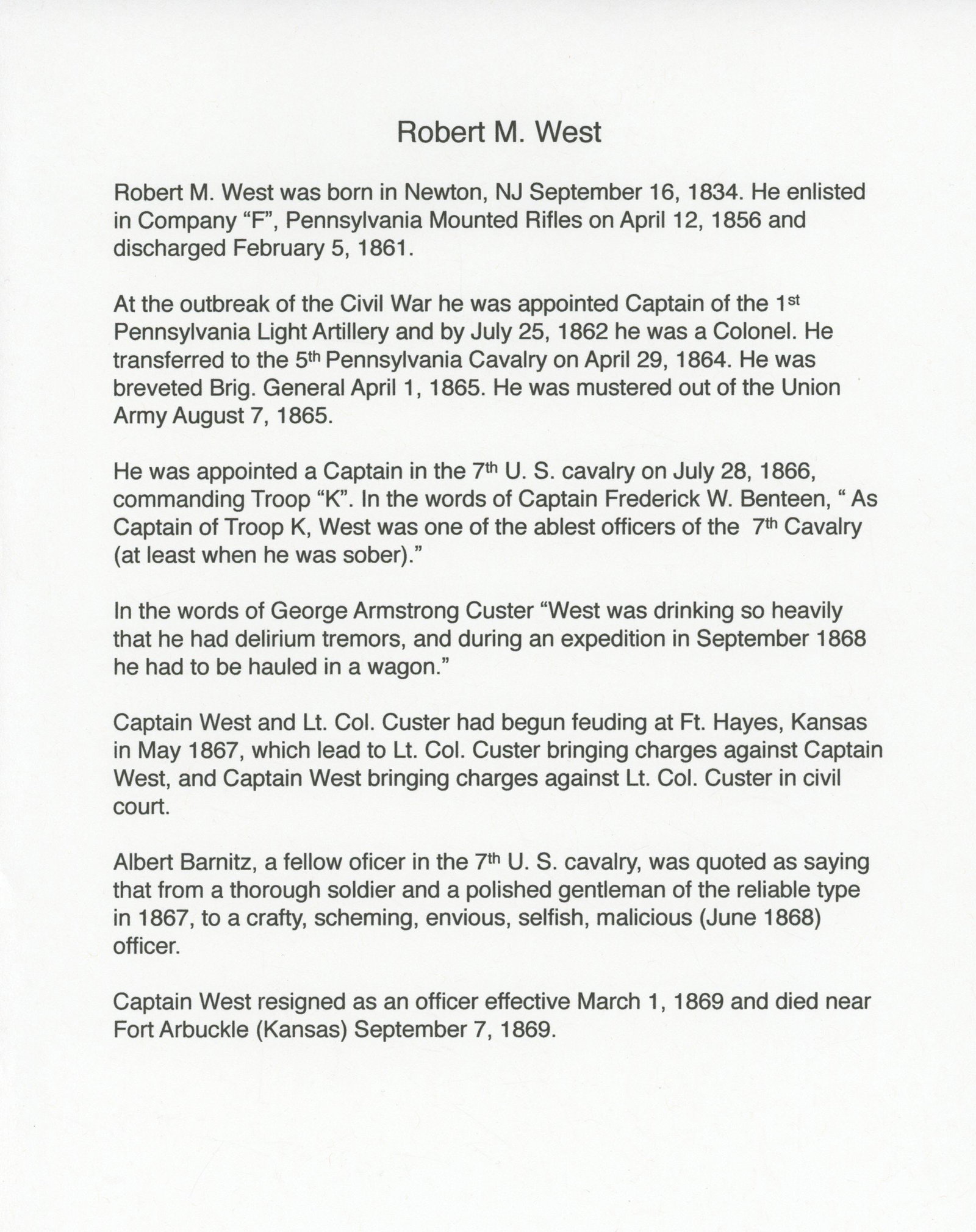 Robert M. West - Civil War Major - Pair of Consolidated Morning Reports from Key West, Florida - 4