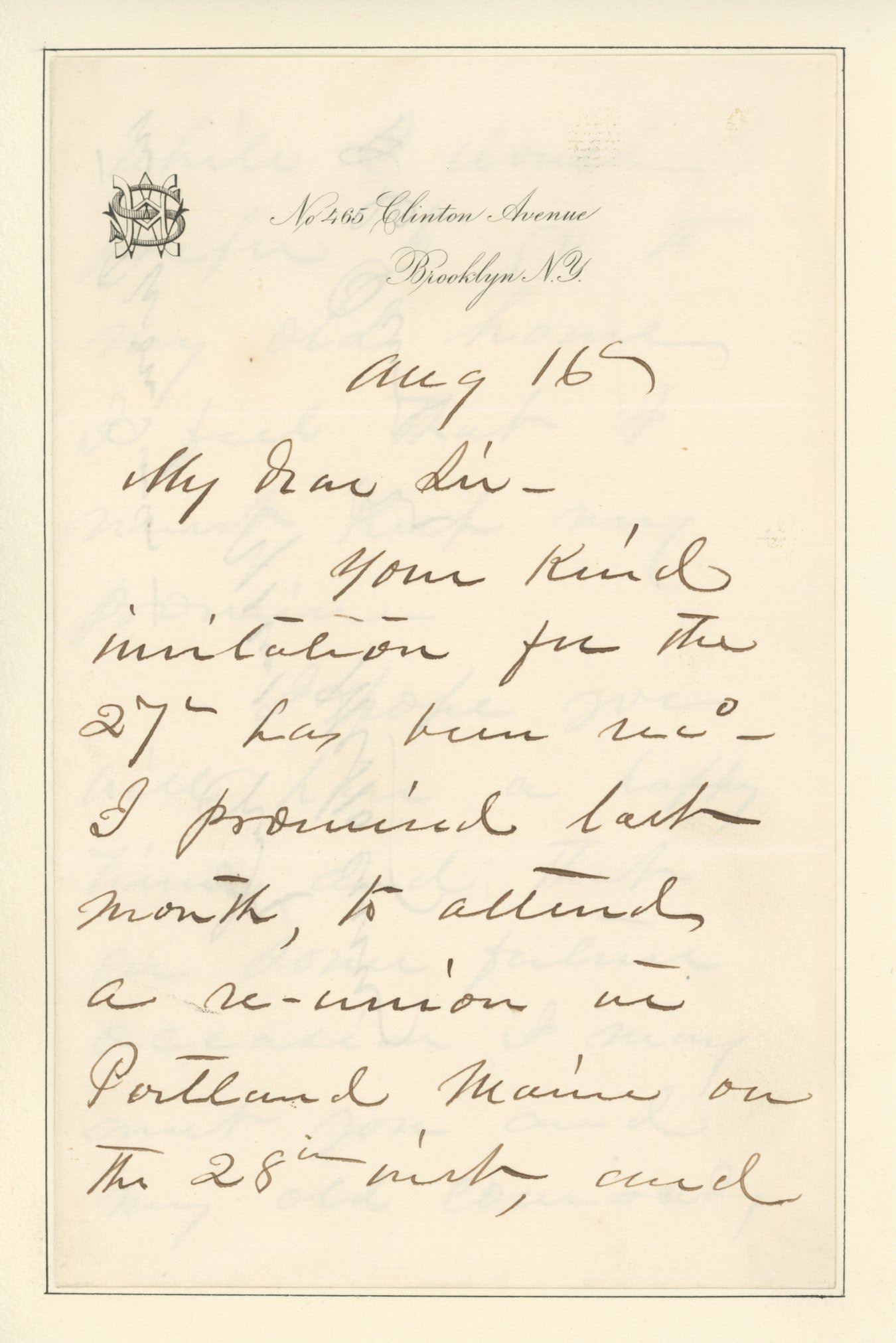 Henry W. Slocum - Civil War General and Congressman - Autographed Letter (ALS) - 2