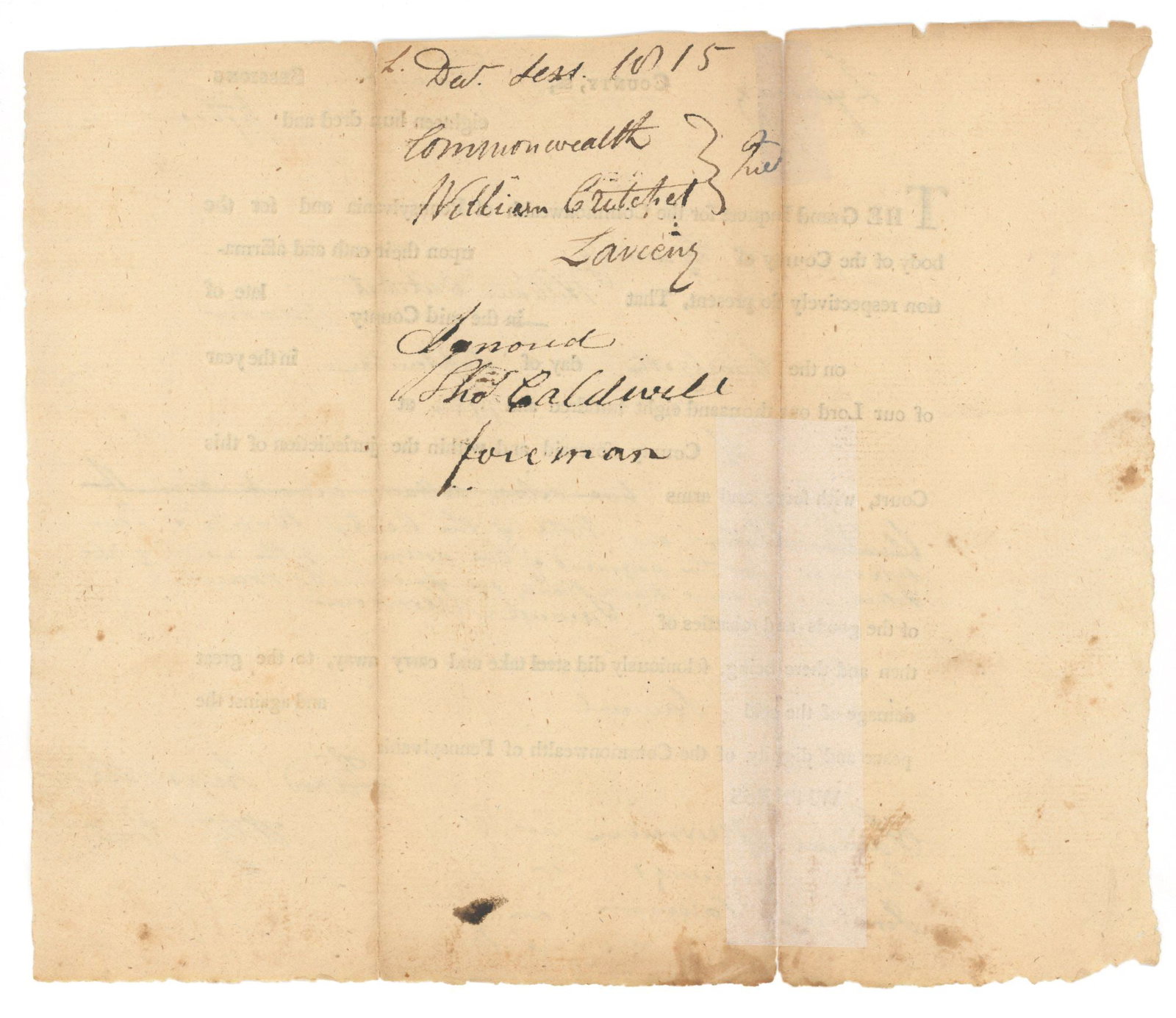 Jared Ingersoll - Founding Father - Signed Court Document - 1815 - 2