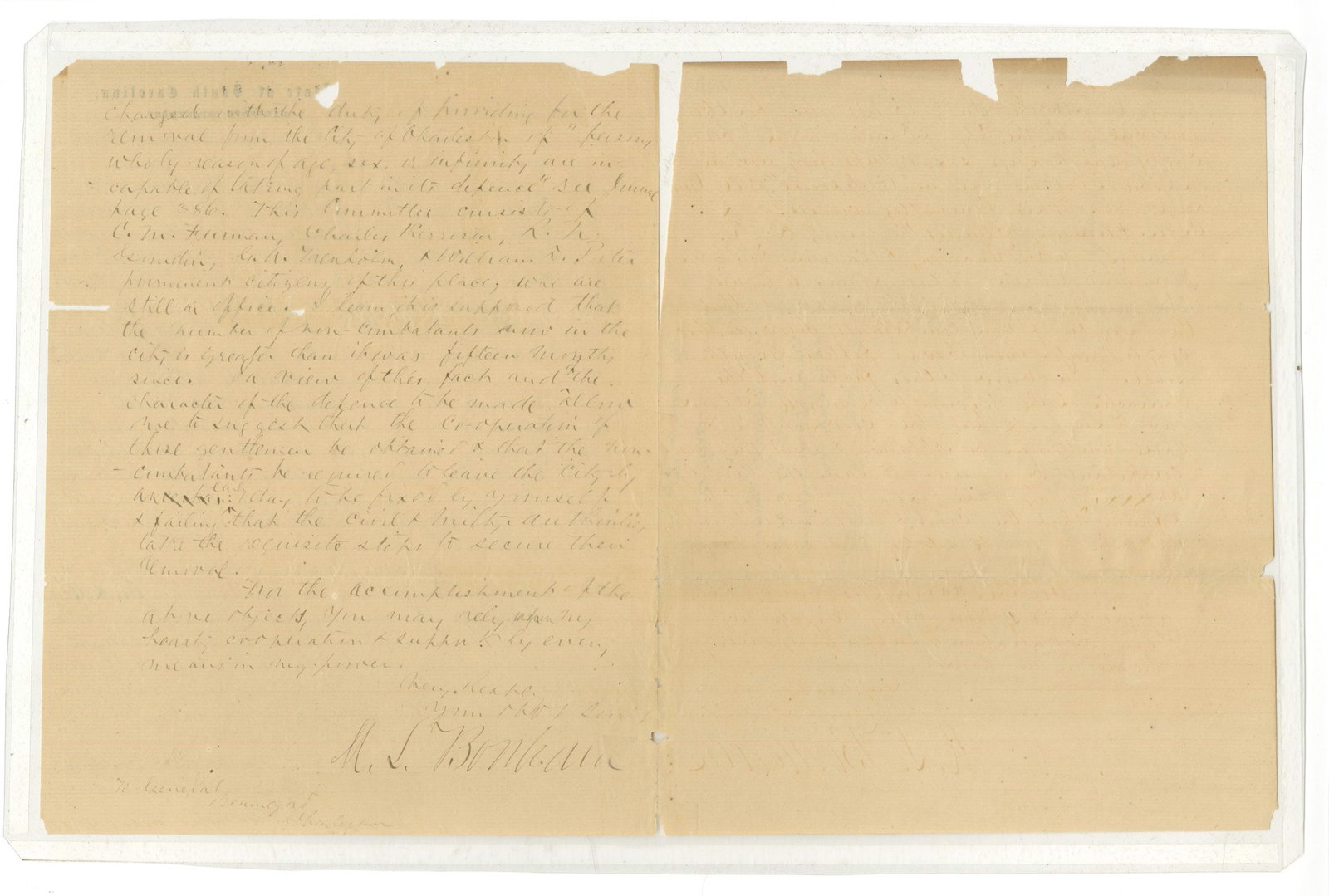 Milledge L. Bonham – Confederate Governor of South Carolina – Autograph Letter – C - 2