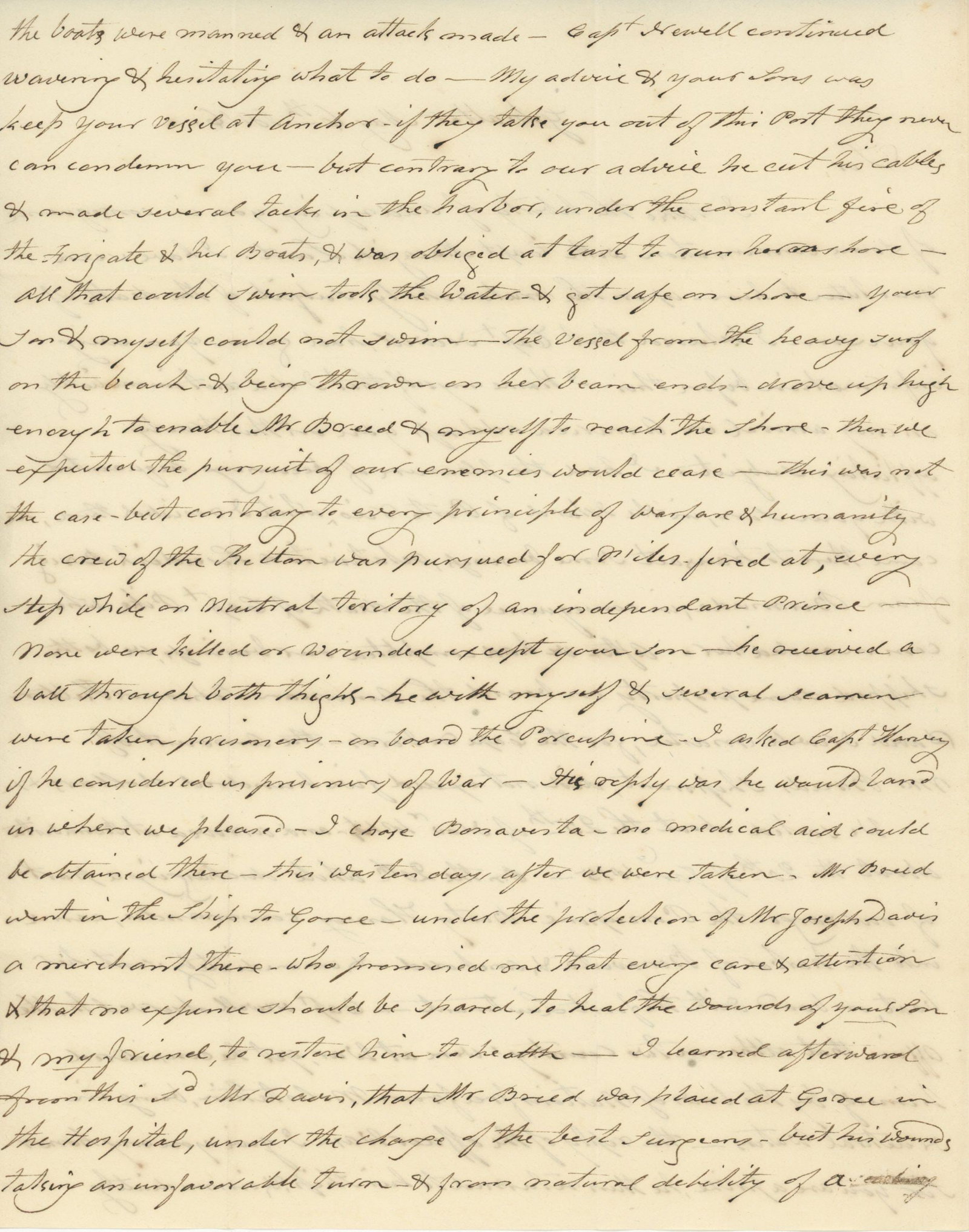 Jeremiah Jaquith - Schooner Kelton - Autograph Letters (2) - Letter of Marque Incident - War of 1812 - 7