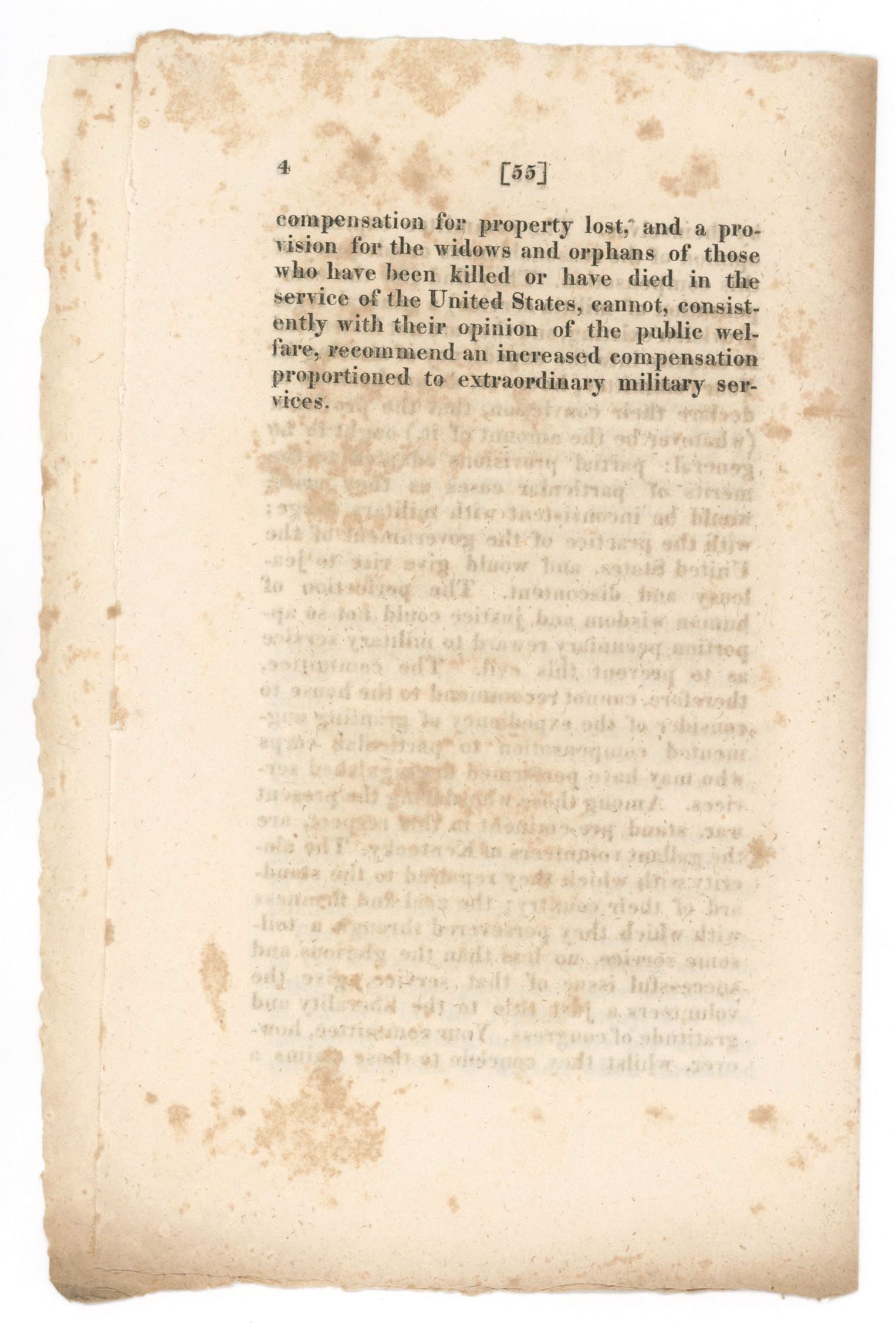 War of 1812 - Kentucky Militia - Congressional Report on Compensation and Pay - 3