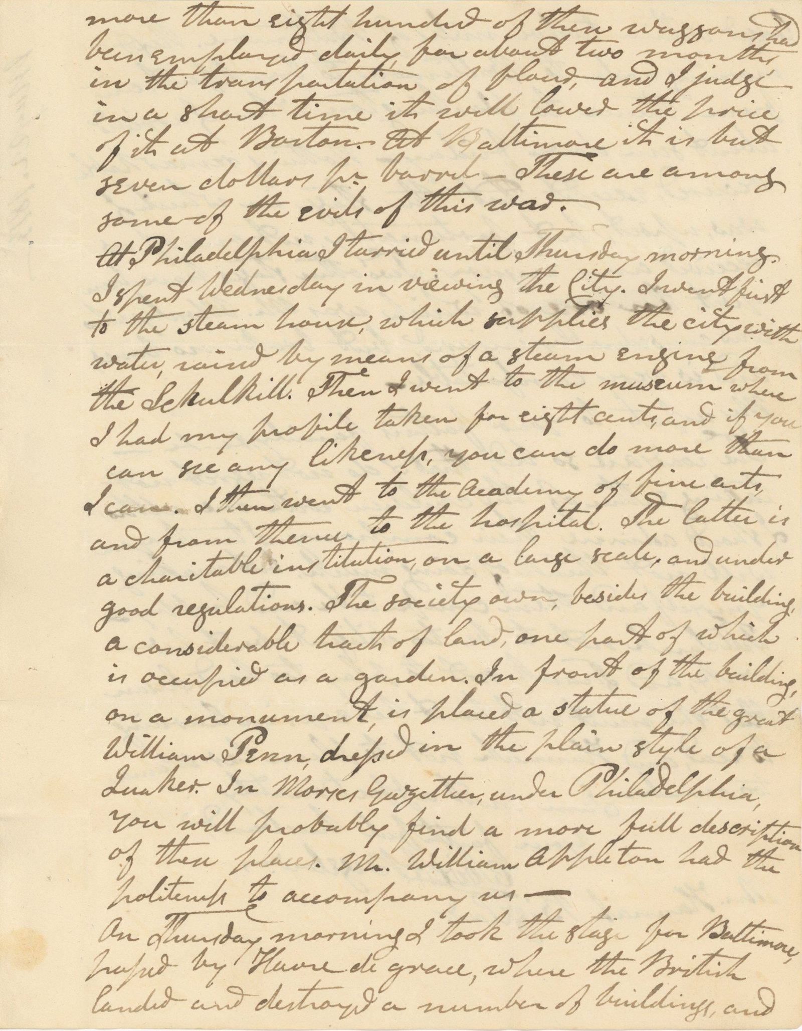 Abijah Bigelow - War of 1812 Journey to Washington - U.S. Congressman - Four-Page Autograph Letter - 4