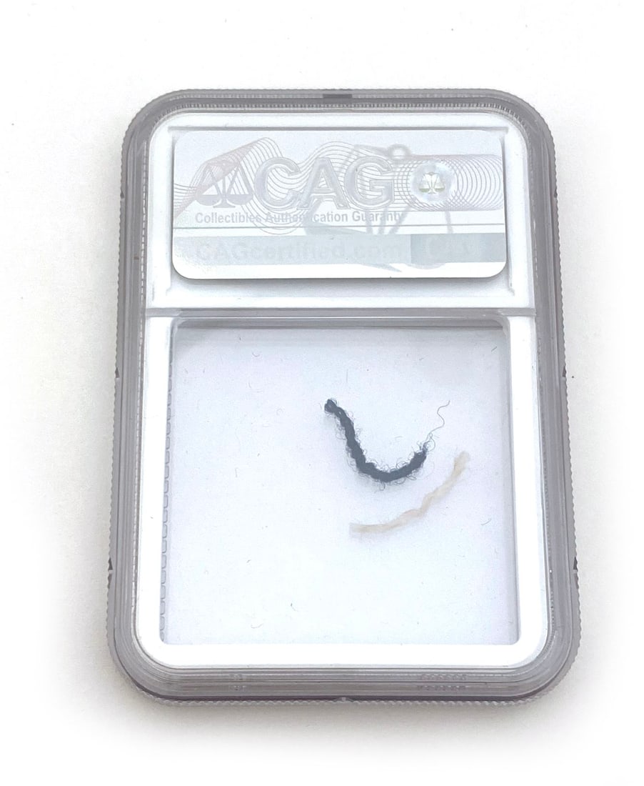 Abraham Lincoln Death Bed Artifact - Peterson Boarding House Blanket Threads - CAG Encapsulated - 3