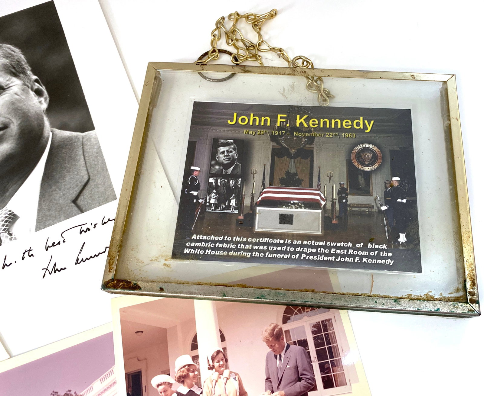 John F. Kennedy - Assorted Ephemera and Memorabilia Collection With Funeral Relic - 2