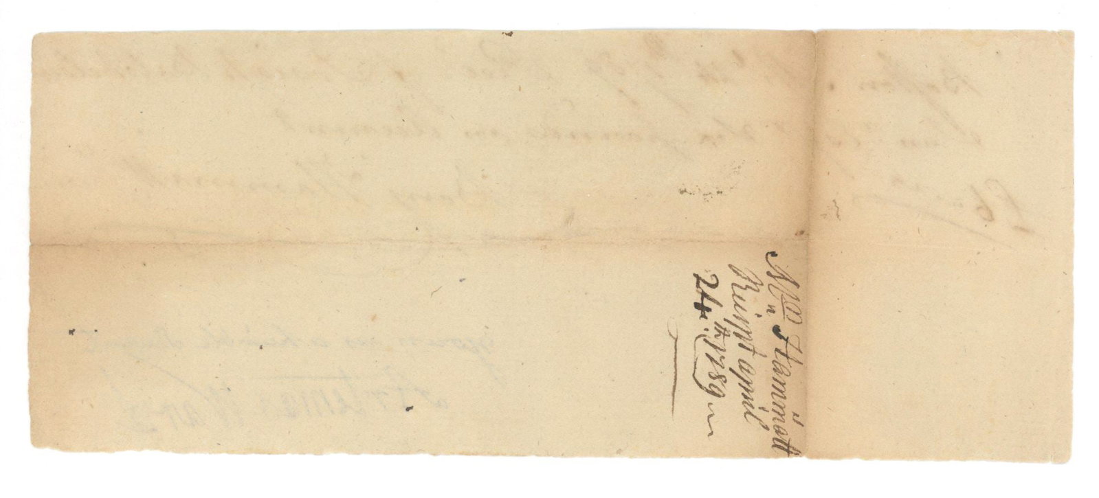Artemas Ward - Revolutionary War General - Autograph Receipt - April 24, 1789 - 2