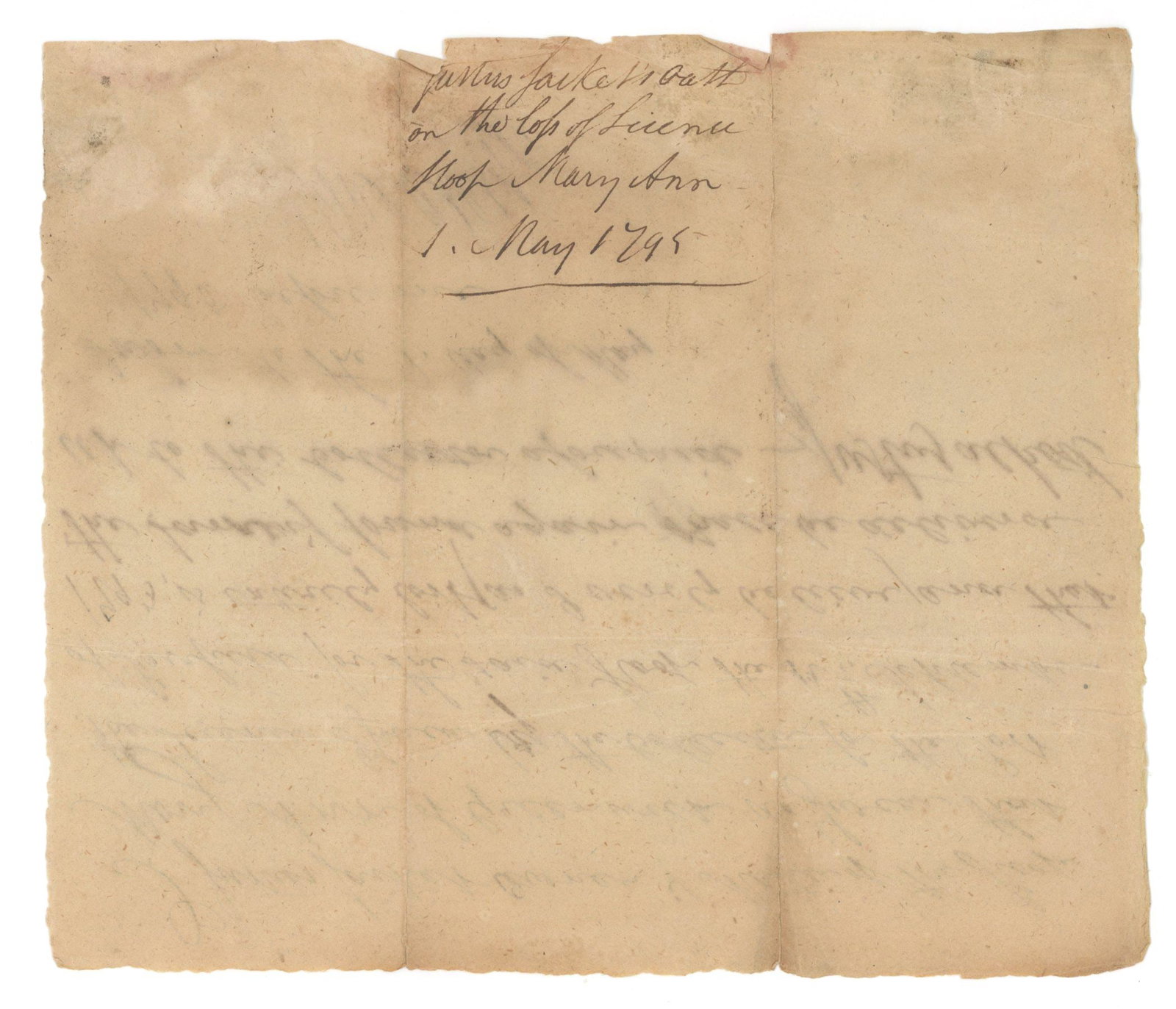 Samuel Smedley - Revolutionary War Privateer - Autographed Manuscript Document - 1795 - 2