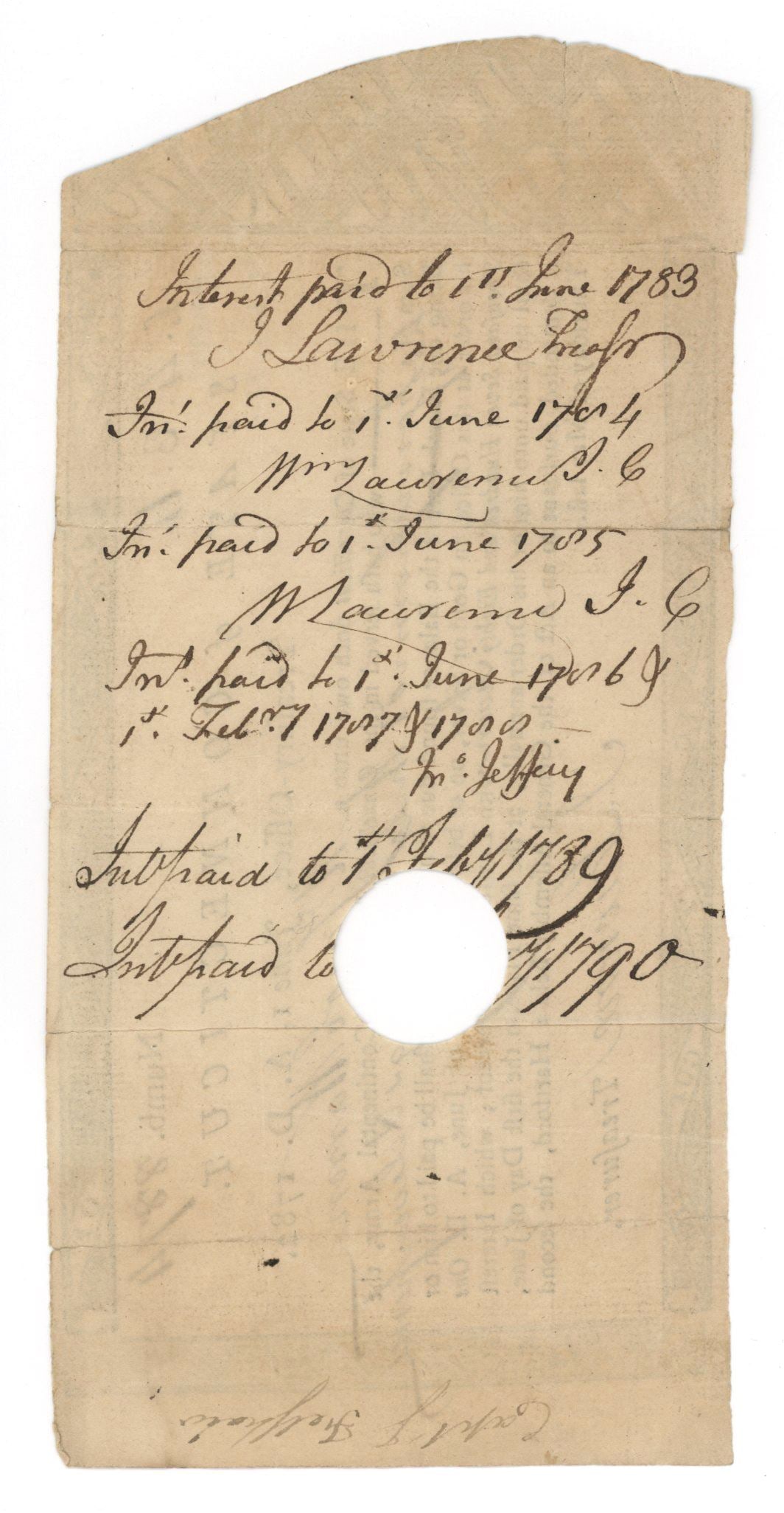 Revolutionary War Connecticut Pay Order to Soldier Jacob Warren Signed 1782 - 2