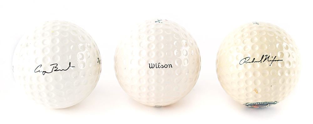 Presidential Golf Balls - Richard Nixon and George H.W. Bush - Presentation Golf Ball Group - 2