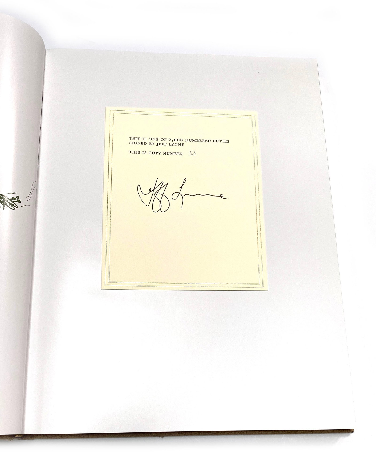 The Traveling Wilburys: Jeff Lynne Autographed Genesis Publications Limited Edition - 2