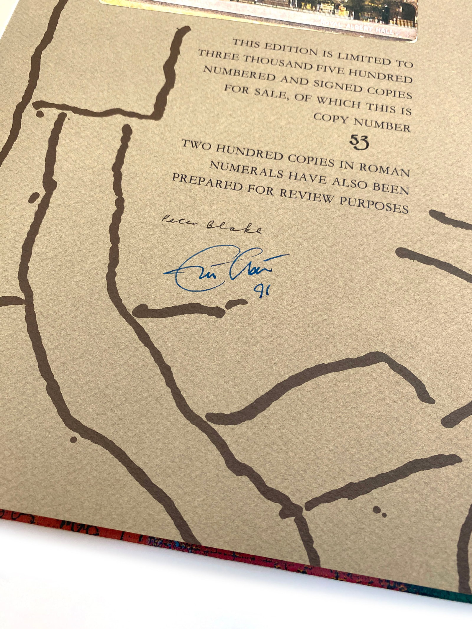 Eric Clapton - 24 Nights: The Limited Edition Signed by Eric Clapton & Peter Blake No. 53/3,500 - 2