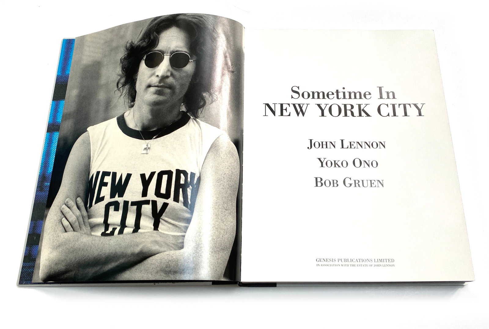 The Beatles: John Lennon - Yoko Ono & Bob Gruen Autographed Sometime in NYC Genesis Publication - 7
