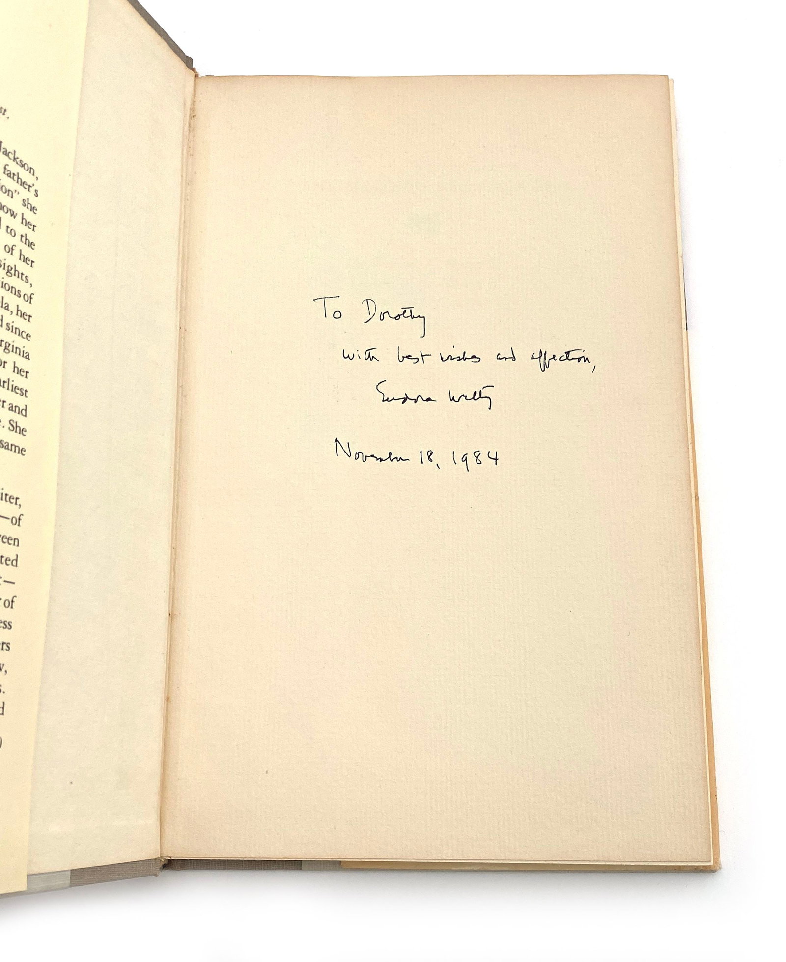 Eudora Welty - One Writer's Beginnings - Inscribed & Autographed Hardcover Book - 2