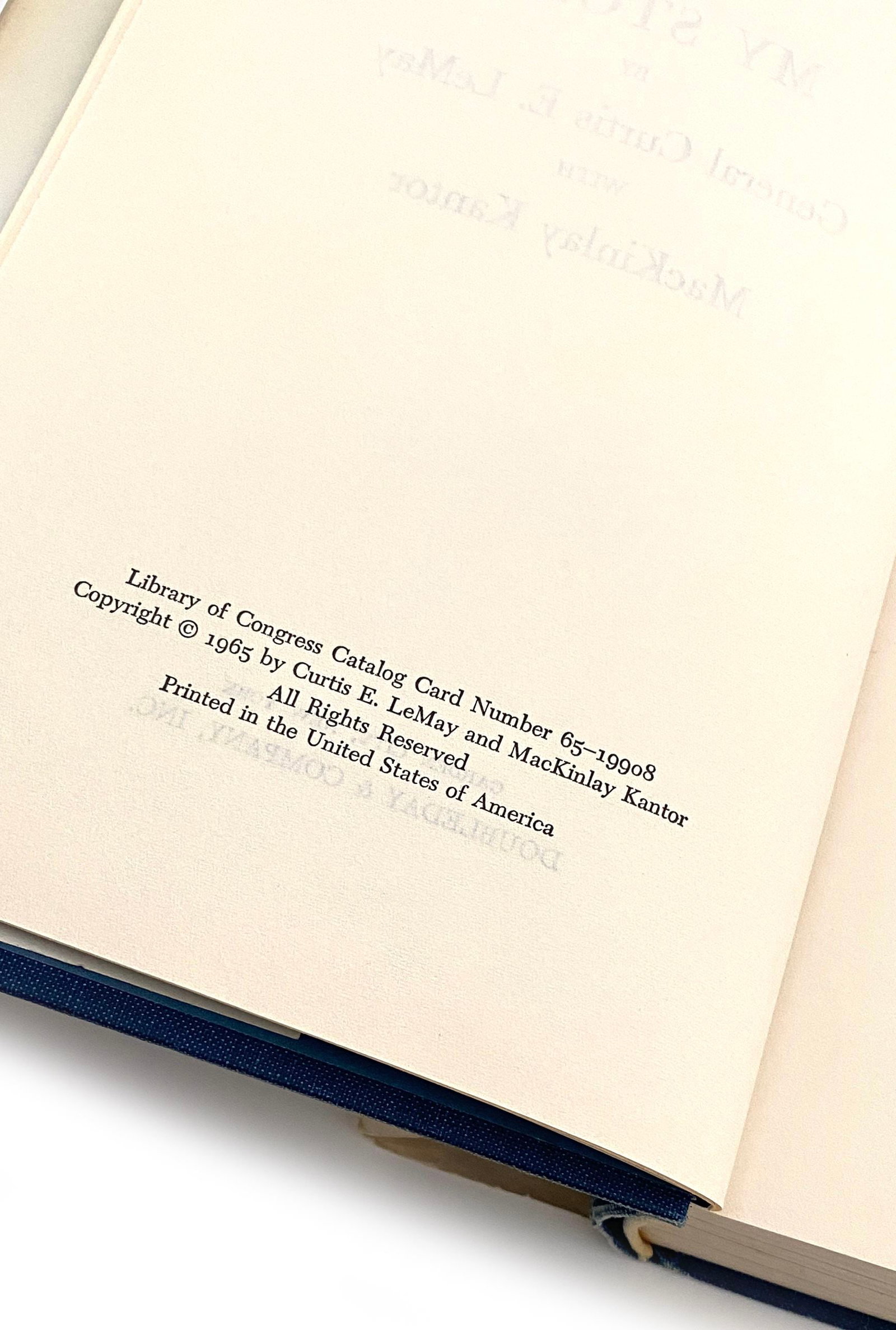 Curtis E. LeMay - Mission with LeMay Autographed Hardcover Book - 3