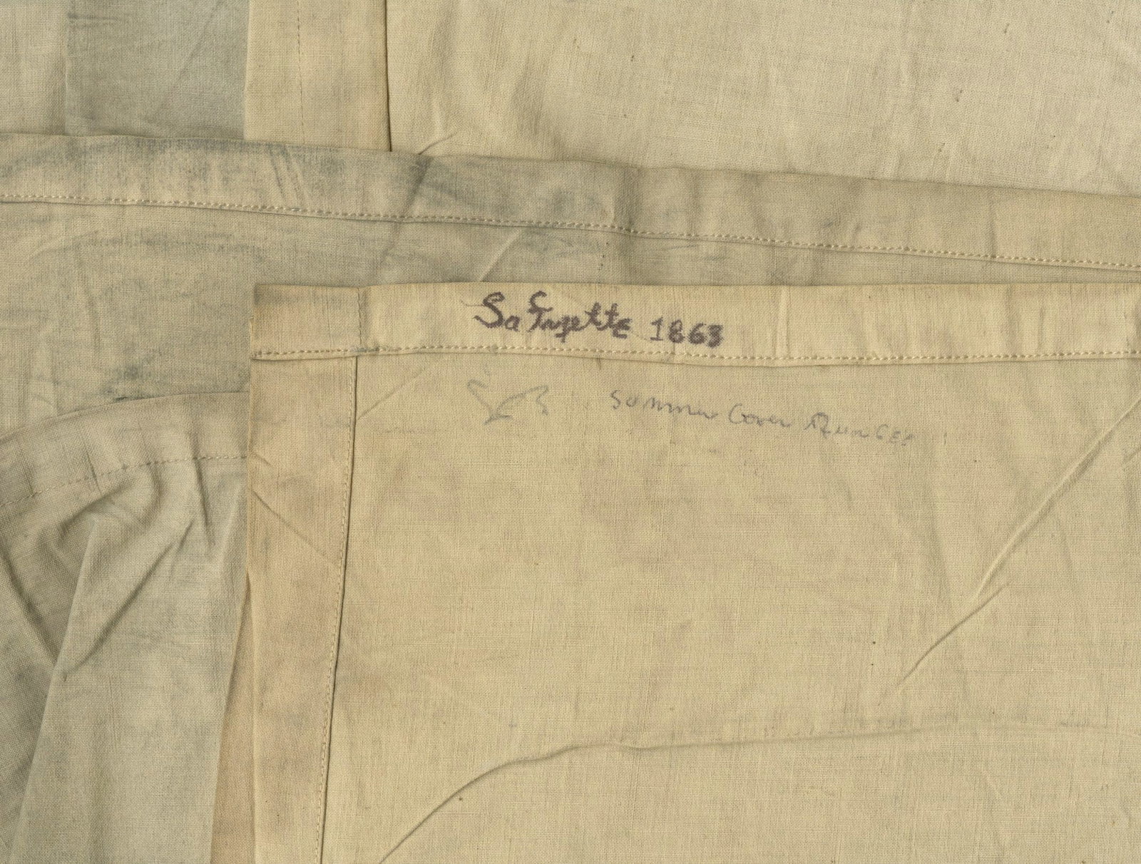 U.S.S. Lafayette - Civil War Era Swatch From Original "Summer Cover" Flag, 1863 - 3