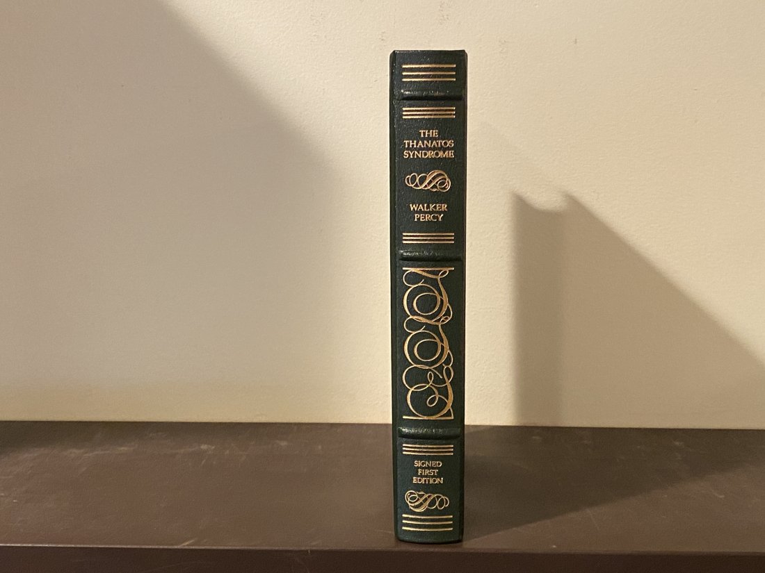 The Thanatos Syndrome by Walker Percy SIGNED First Edition Published by The Franklin Library (1 of 7)