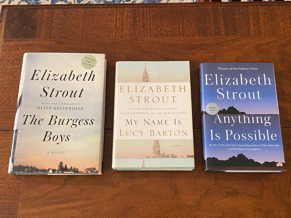 Elizabeth Strout SIGNED First Editions - The Burgess Boys, My Name Is Lucy Barton & Anything Is Poss (1 of 14)