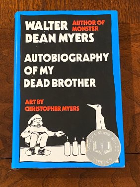 Autobiography Of My Dead Brother By Walter Dean Myers SIGNED & Inscribed Second Printing