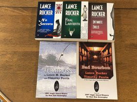 Lance Rucker SIGNED Editions: No Secrets, Final Labyrinth, Intimate Falls, Albatross & Bad Bourbon