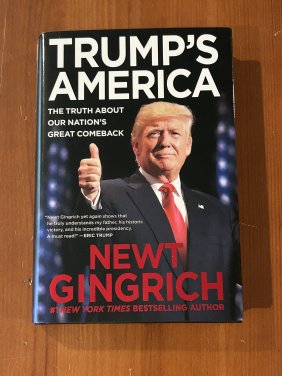 Trump's America by Newt Gingrich SIGNED Second Printing