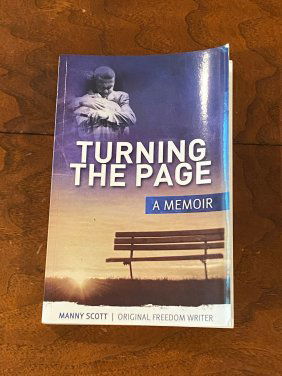 Turning The Page A Memoir By Manny Scott Original Freedom Writer SIGNED & Inscribed