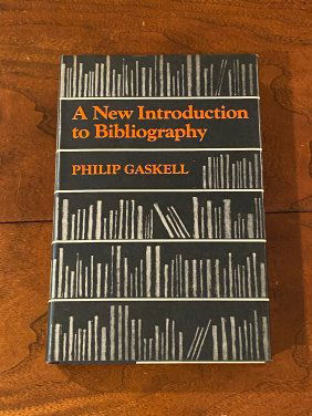 A New Introduction To Bibliography By Philip Gaskell First Edition