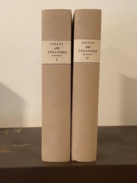 Essays And Treatises On Several Subjects By David Hume In Two Volumes 1764