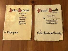Luther Burbank A Synopsis & Proof Book Number 1