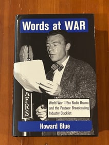 Words At War By Howard Blue SIGNED & Inscribed First Edition