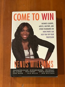 Come To Win By Venus Williams SIGNED First Edition