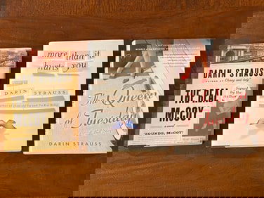 Darin Strauss SIGNED First Editions - The Real McCoy, More Than It Hurts You, The Queen Of Tuesday