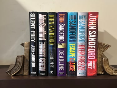 John Sandford SIGNED First Editions Including Silent Prey SIGNED & Dated