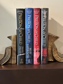 Preston & Child SIGNED Fever Dream, Blue Labyrinth, Crimson Shore & Diablo Mesa