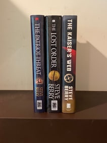 Steve Berry SIGNED First Editions - The Patriot Threat, The Lost Order & The Kaiser's Web