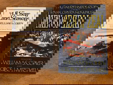 William S. Cohen SIGNED Of Sons And Seasons & Men Of Zeal First Editions