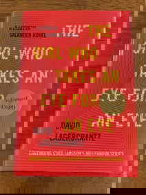 The Girl Who Takes An Eye For An Eye By David Lagercrantz SIGNED First Edition