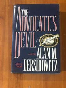 The Advocate's Devil by Alan M. Dershowitz SIGNED First Edition